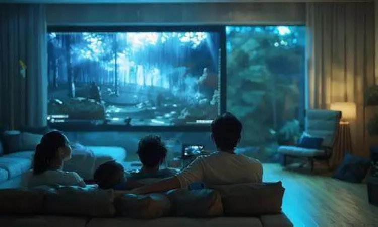 Pengalaman Menonton di Rumah Seseorang menonton film dengan suasana nyaman di rumah