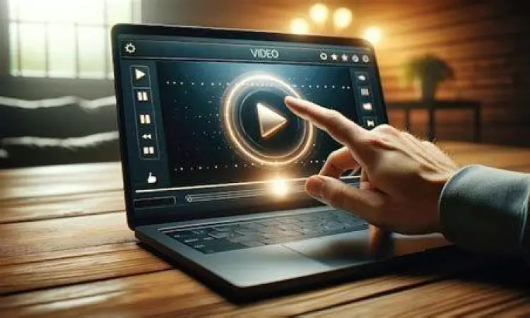 Tampilan antarmuka layanan streaming film legal