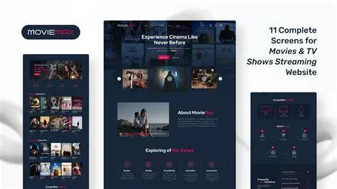 Layar Situs Streaming Film Tampilan beranda situs nonton film online