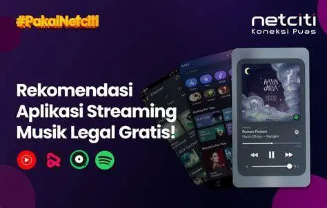 Daftar Layanan Streaming Legal Kumpulan logo aplikasi streaming legal seperti Netflix Disney+ dan Vidio