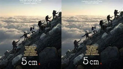 Puncak Mahameru Pemandangan indah Puncak Mahameru dalam film 5 cm