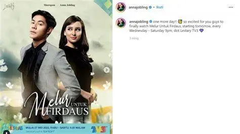 Chemistry Melur dan Firdaus Anna Jobling dan Meerqeen dalam salah satu adegan