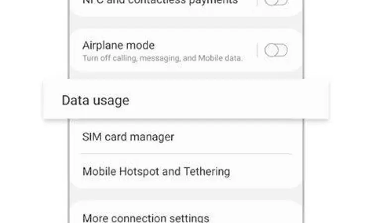 Pengaturan penghematan data di aplikasi android