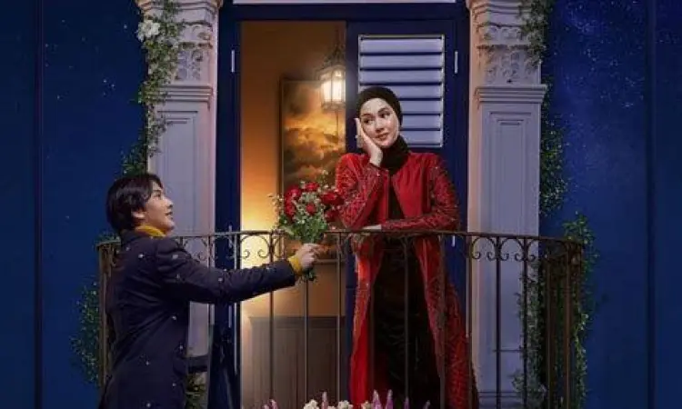 Ari Irham dan Zoe Abbas Jackson dalam satu adegan Bidadari Bermata Bening