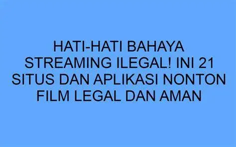 Risiko Keamanan Streaming Ilegal Ilustrasi peringatan bahaya malware pada situs ilegal