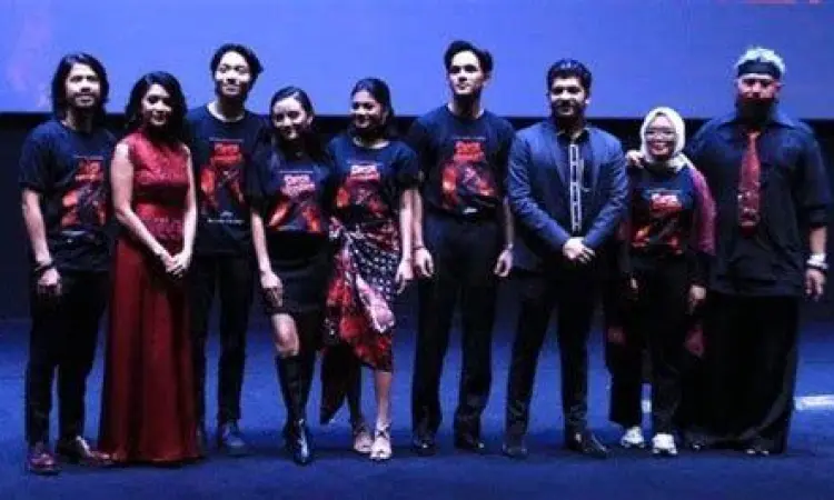 Pemeran Siksa Neraka Para pemain film Siksa Neraka saat peluncuran film