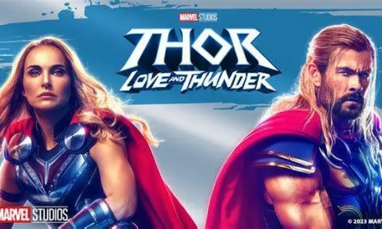 Estetika Kosmik Thor Love and Thunder Visual estetika neon Thor Love and Thunder