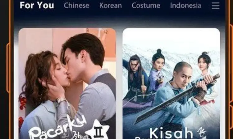 Antarmuka Aplikasi Streaming Perbandingan tampilan antarmuka WeTV dan Viu