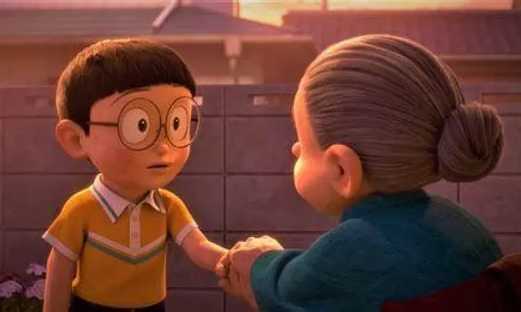 Nobita bertemu neneknya di Stand By Me 2