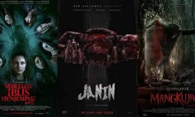 Ilustrasi menonton film horor secara legal di platform streaming