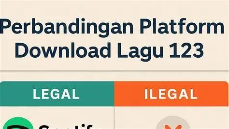 Legal vs Ilegal Tabel perbandingan platform streaming legal dan ilegal