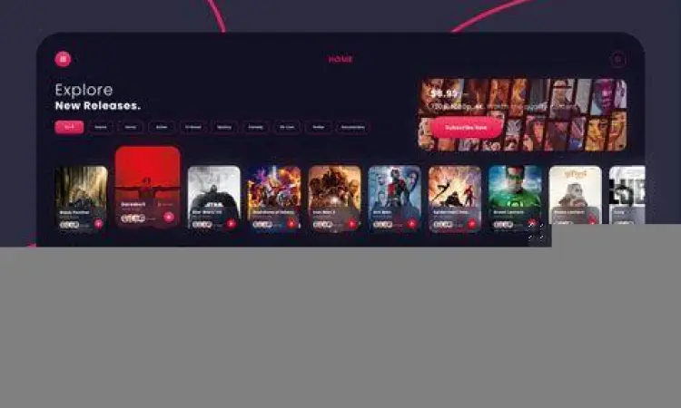 Antarmuka Streaming Legal Antarmuka layanan streaming dengan pilihan subtitle Indonesia