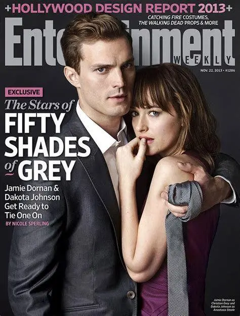 Adegan Fifty Shades of Grey Anastasia Steele dan Christian Grey dalam sebuah adegan intens
