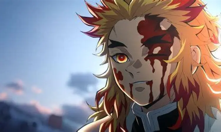 Aksi Kyojuro Rengoku di film Mugen Train