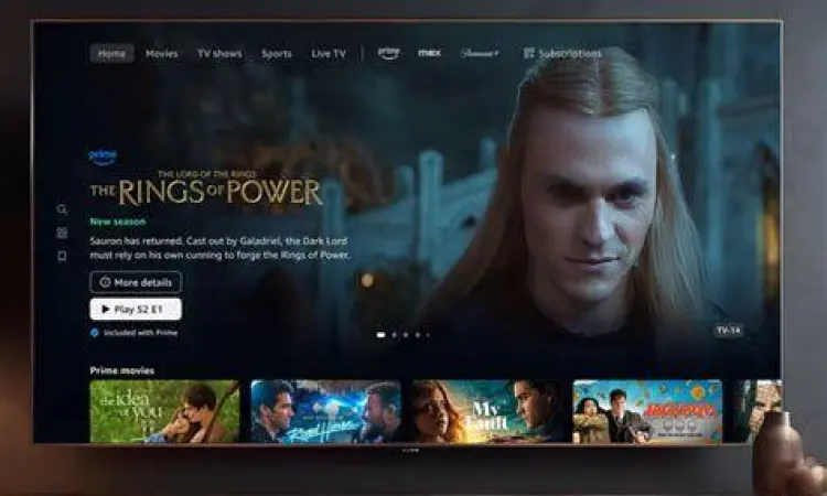 Nonton My Fault di Prime Video Tampilan aplikasi Prime Video