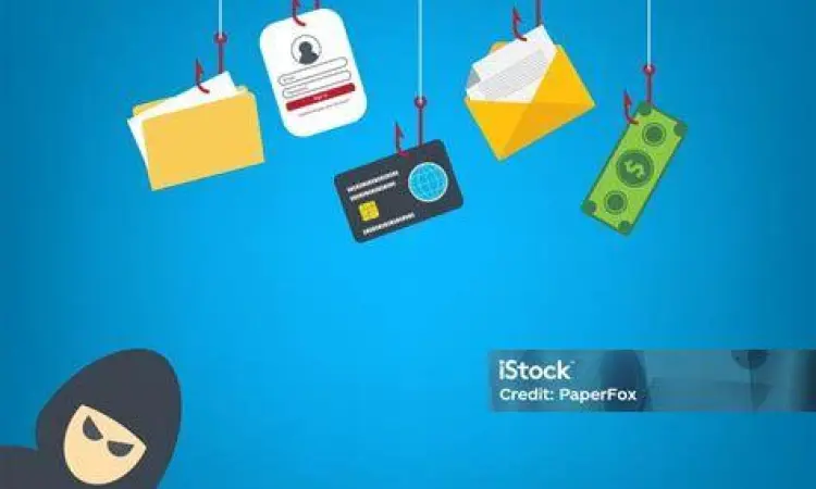 Ilustrasi pencurian identitas melalui metode phishing