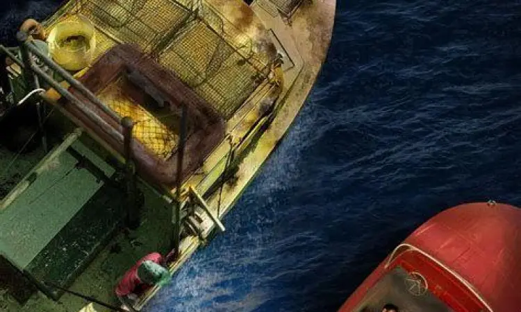 Ketegangan di Laut Extortion Adegan perahu terdampar dalam film Extortion