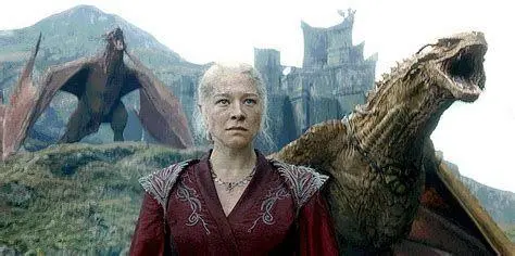 Rhaenyra and Syrax Rhaenyra Targaryen menunggangi naga Syrax