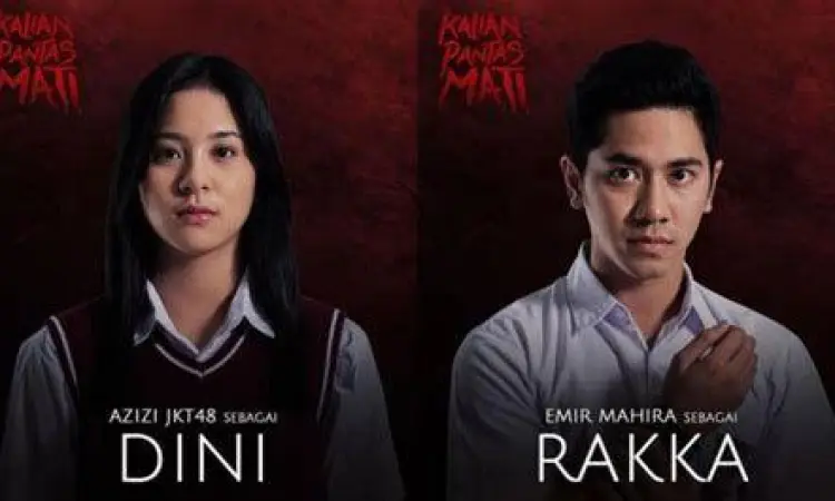 Emir Mahira dan Zee JKT48 dalam film Kalian Pantas Mati