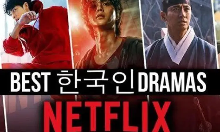 Tampilan antarmuka Netflix untuk menonton drakor