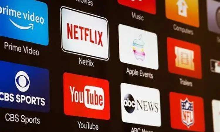 antarmuka aplikasi streaming legal yang bersih