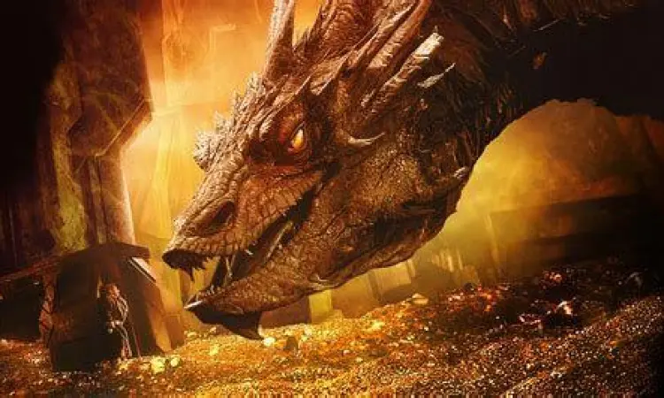 The Hobbit Smaug Bilbo Baggins menghadapi Naga Smaug