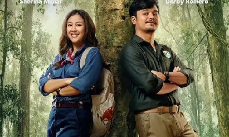 Sherina dan Sadam di tengah hutan Kalimantan