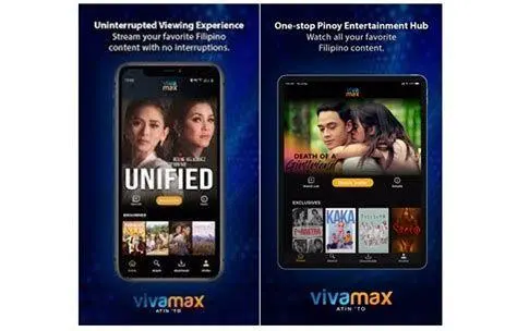 Aplikasi Vivamax Indonesia Antarmuka aplikasi Vivamax dengan pilihan subtitle Indonesia