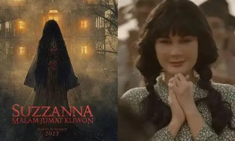 Transformasi Luna Maya Luna Maya dengan riasan prostetik Suzzanna