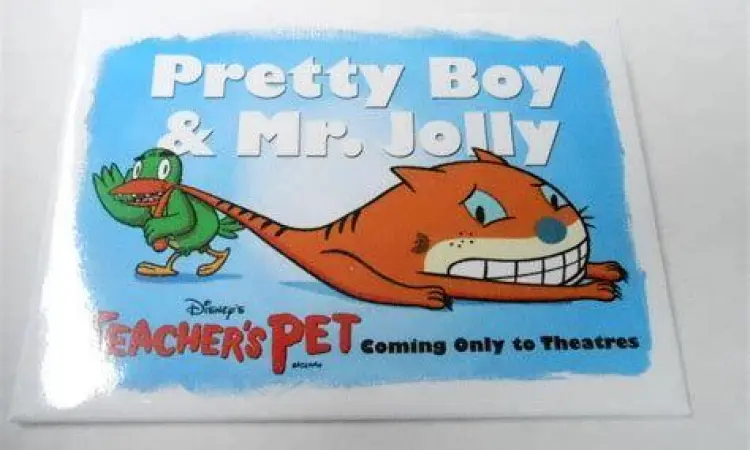 Persahabatan Unik Hewan Peliharaan Karakter Pretty Boy dan Mr Jolly dari film Teacher's Pet