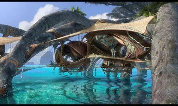 Desa Metkayina Desain desa klan Metkayina di atas air