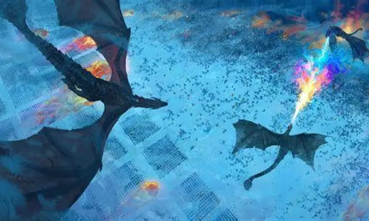 Adegan pertempuran naga di Game of Thrones