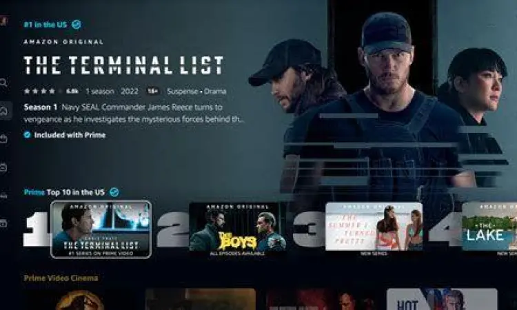 Tampilan aplikasi Prime Video Indonesia