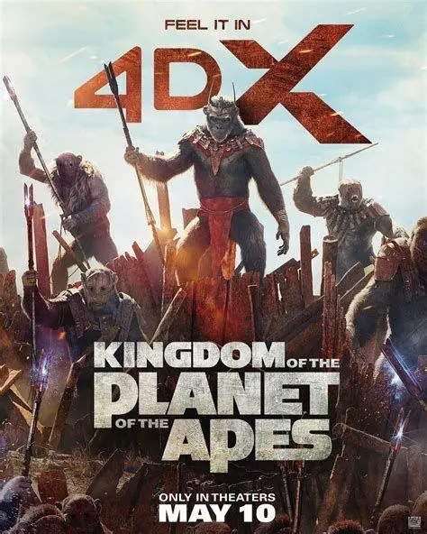 Pengalaman IMAX Planet of the Apes Kingdom of the Planet of the Apes di layar IMAX