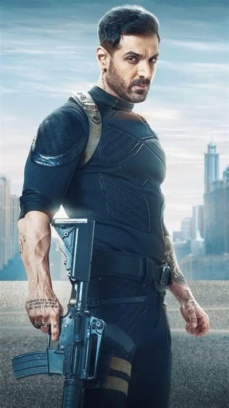 John Abraham sebagai Jim di Pathan John Abraham sebagai karakter antagonis Jim di film Pathan