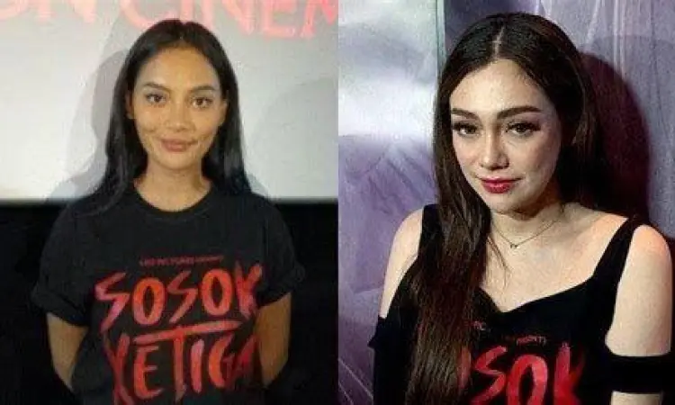 Celine Evangelista dan Erika Carlina dalam film Sosok Ketiga