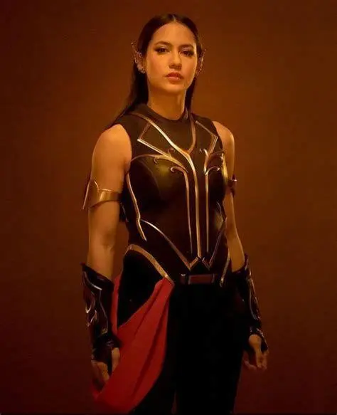 Pevita Pearce Sri Asih Aksi Pevita Pearce sebagai Sri Asih dengan selendang saktinya