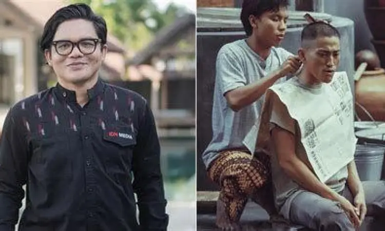 Sutradara Fajar Nugros Fajar Nugros mengarahkan pemain di set Srimulat