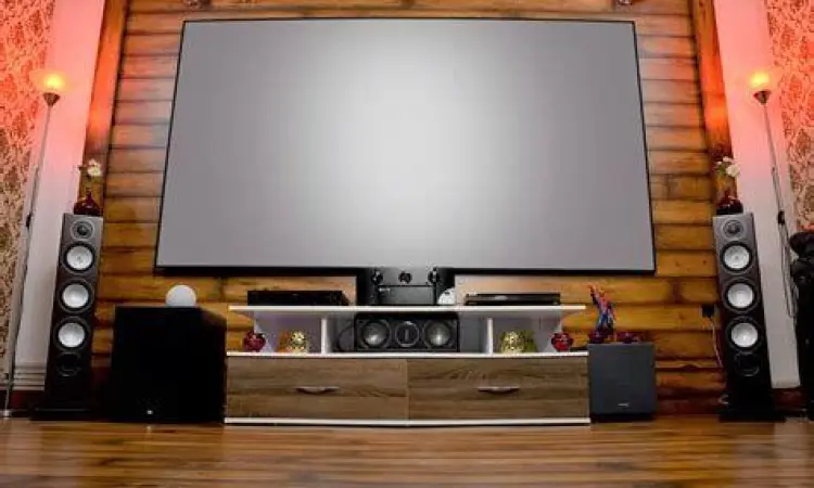 Penataan home theater minimalis di dalam rumah