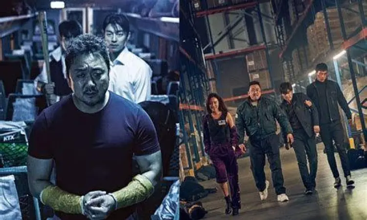Aksi Ma Dong-seok Ma Dong-seok bertarung melawan zombie di Train to Busan