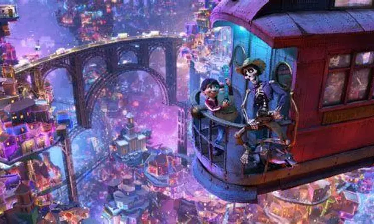Visualisasi Land of the Dead dalam film Coco