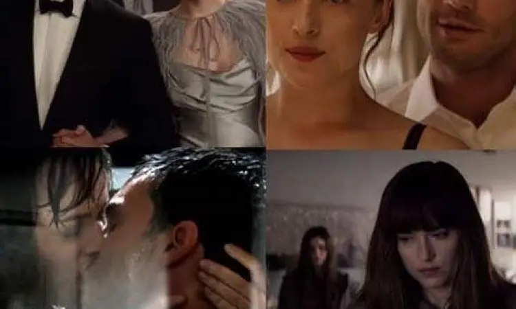 Dakota Johnson dan Jamie Dornan dalam Fifty Shades Darker