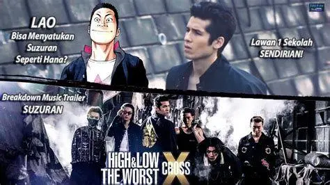 Suzuran in High and Low Pertemuan karakter High and Low dengan elemen Suzuran