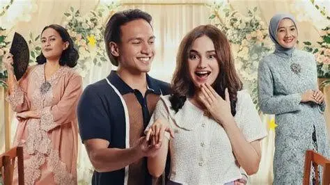 Syifa Hadju sebagai Mel Syifa Hadju mengenakan gaun pengantin
