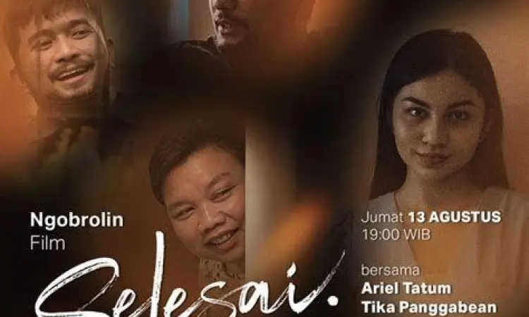 Tampilan aplikasi Bioskop Online yang menampilkan film Selesai